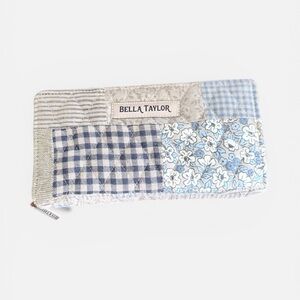 Bella Taylor Blue Patchwork Wallet